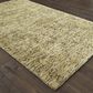 Oriental Weavers Lucent 45906 6" x 9" Gold and Green Area Rug, , large