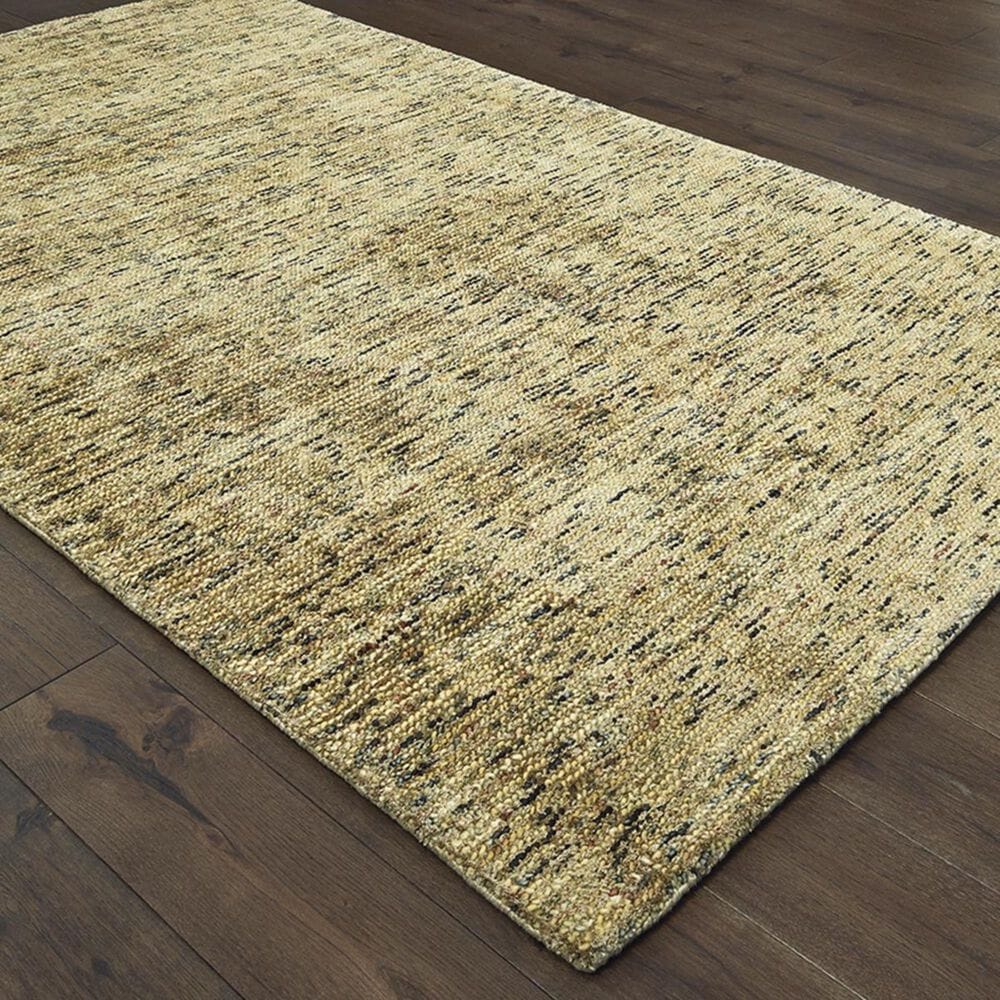 Oriental Weavers Lucent 45906 6" x 9" Gold and Green Area Rug, , large