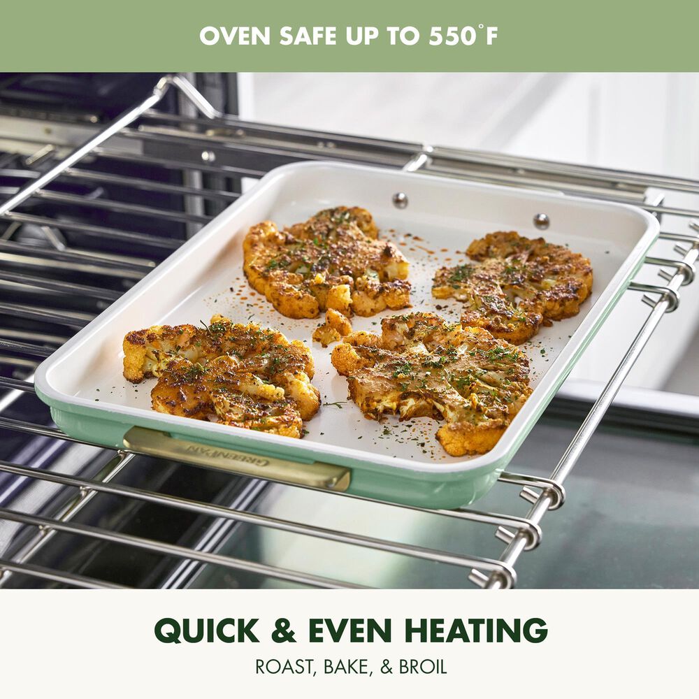 Green Pan Reserve Bakeware 13" x 9" Quarter Sheet Pan in Sage, , large