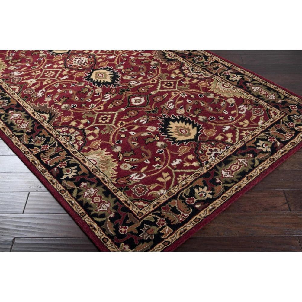 Surya Caesar CAE-1031 7&#39;6&quot; x 9&#39;6&quot; Burgundy, Black and Khaki Area Rug, , large