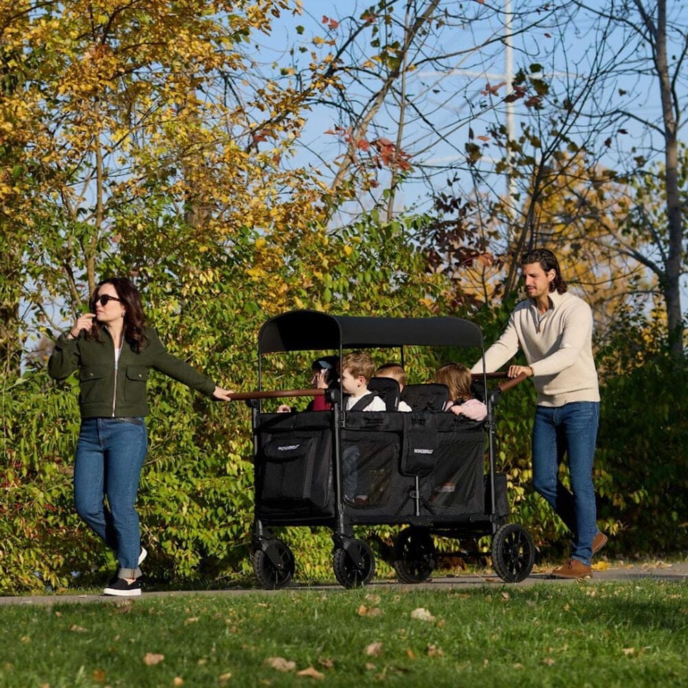 Wonderfold Luxe Pro 6-Seater Stroller Wagon in Jet Black, , large