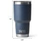 YETI Rambler 30 Oz Tumbler with MagSlider Lid in Blue Camo, , large