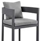 Armen Living Argiope Patio Bar Stool in Dark Gray, , large