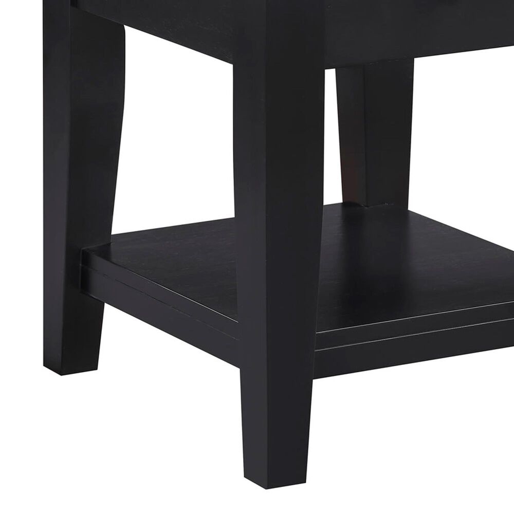 Crystal City Joplin End Table in Walnut and Ebony, , large