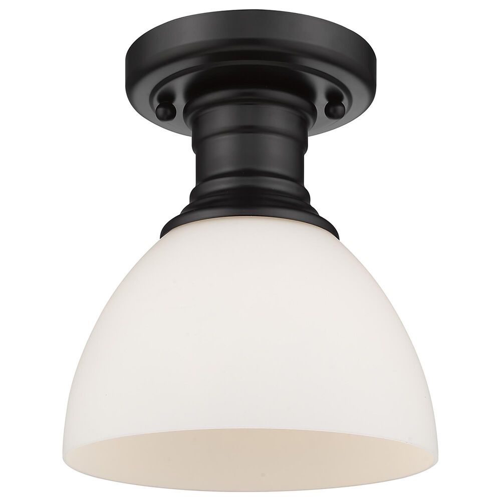 Golden Lighting Hines Semi-Flush in Matte Black, , large