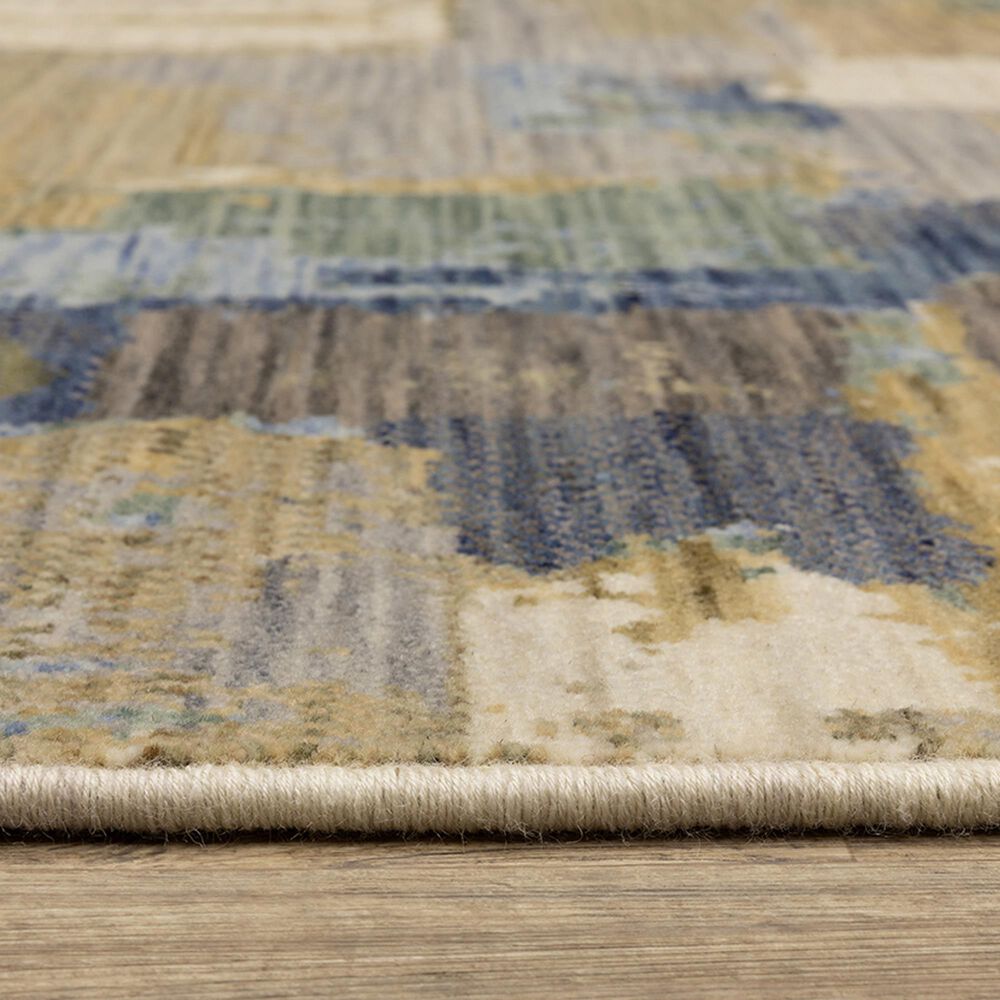 Oriental Weavers Soleri 2&#39;6&quot; x 12&#39; Blue and Green Runner, , large
