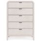 Urban Home Drake 5-Drawer Chest in White, , large