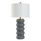 Flair Industries Frosted Charcoal Table Lamp, , large