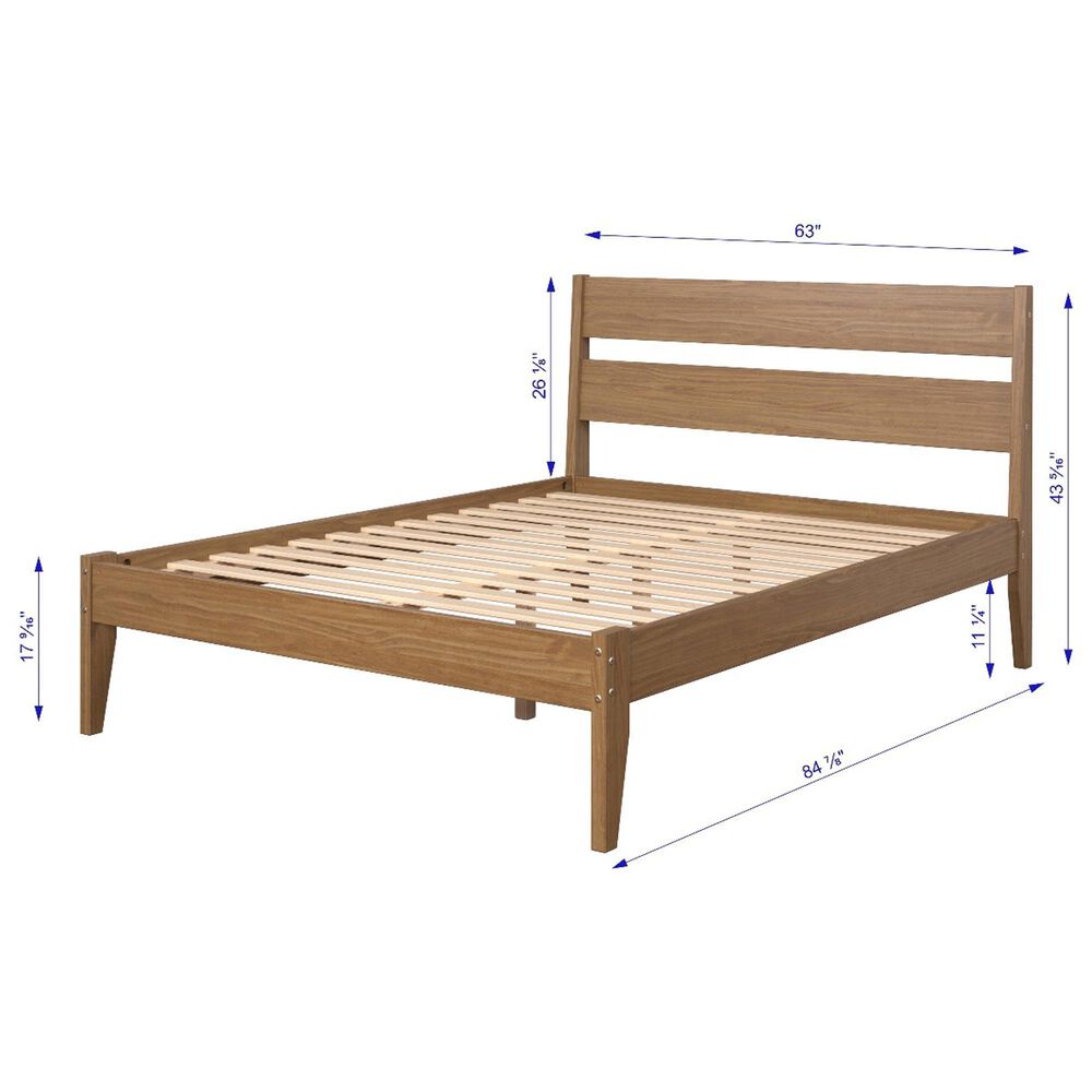 Forest Grove Low Board Queen Platform Bed in Urban Oak, , large
