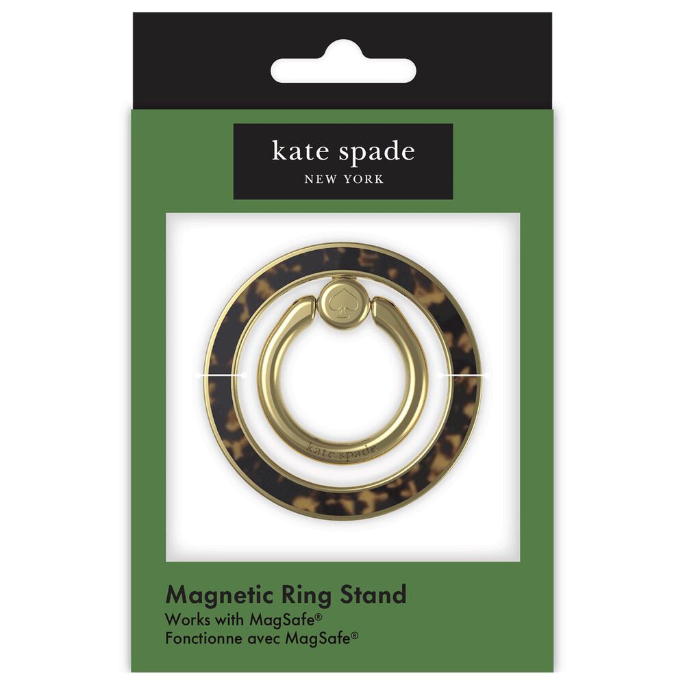 Kate Spade Magnetic MagSafe Ring Stand in Tortoiseshell, , large