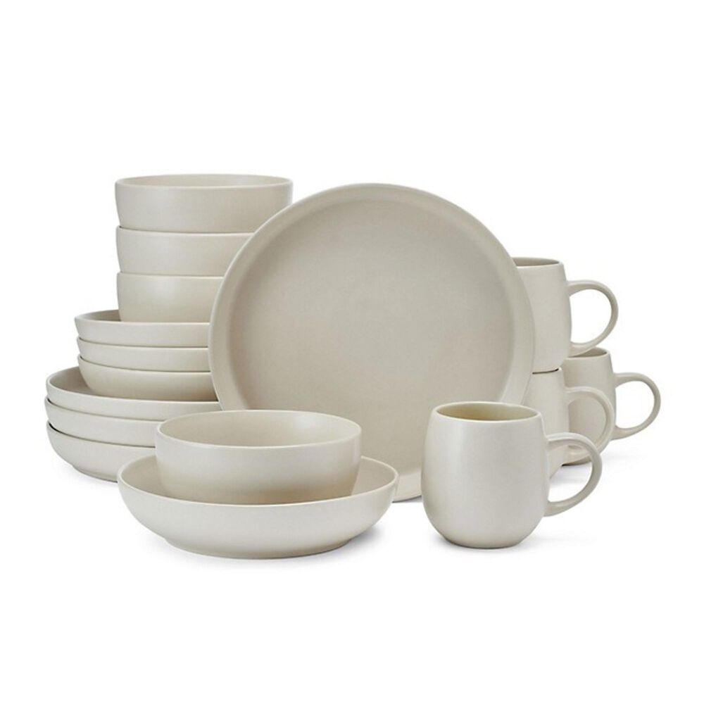 Lifetime Brands Camden 16-Piece Dinerware Bowl Set in Cream, , large