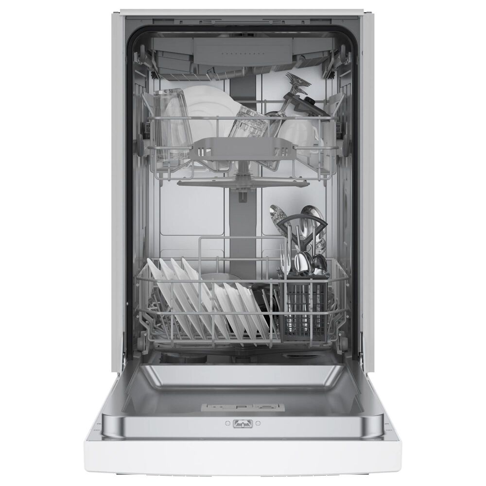 Bosch 300 Series 18" Built-In Smart Dishwasher with 5 Wash Cycles in White, , large