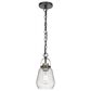 Cal Lighting Kavala 1-Light Pendant Light in Black and Antique Brass, , large