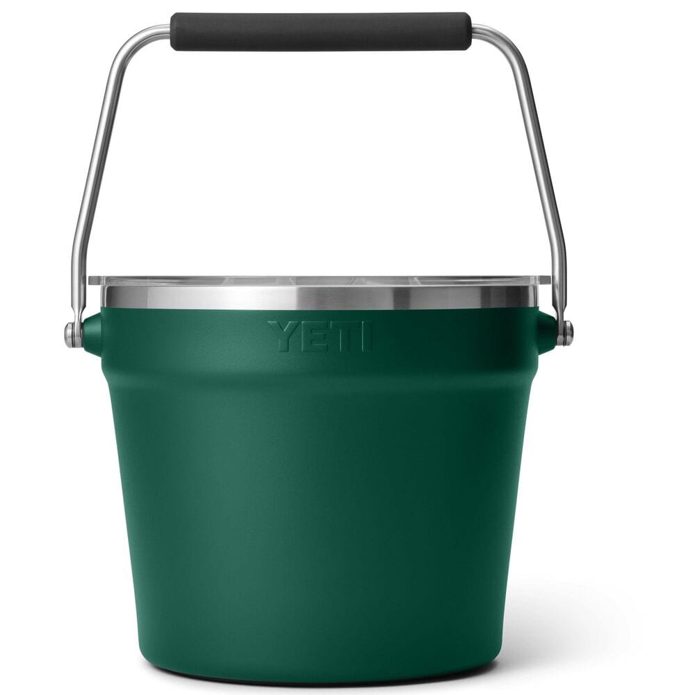 YETI Rambler Beverage Bucket with Lid in Black Forest Green, , large