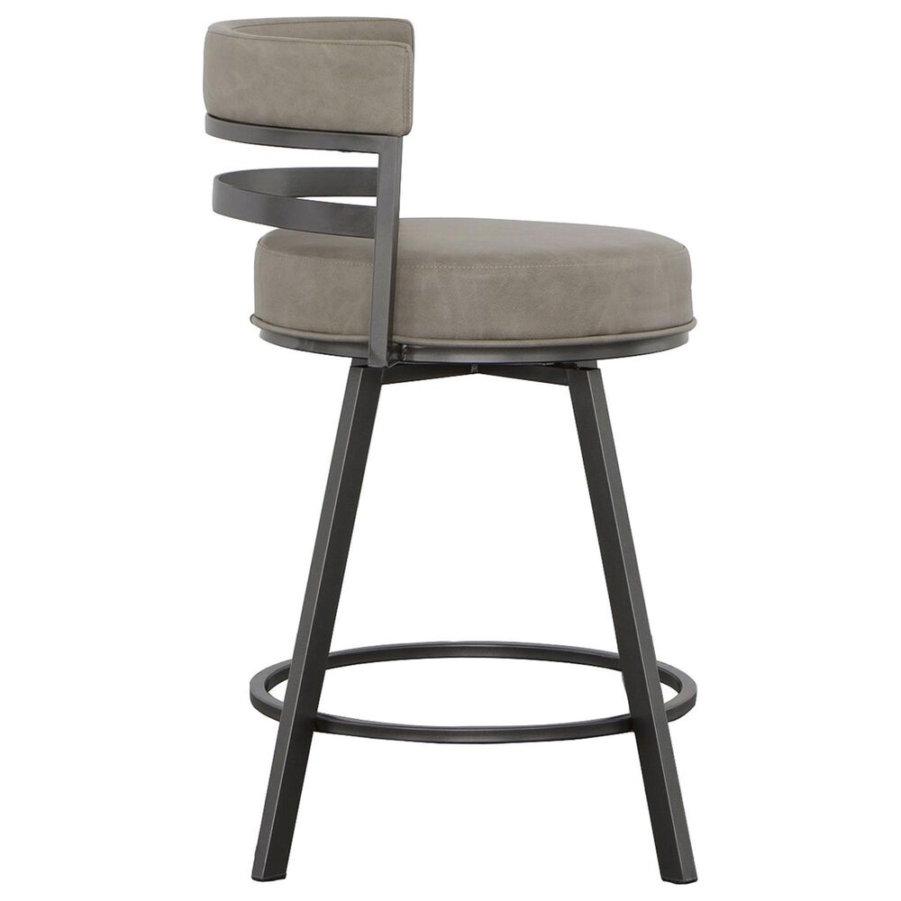 Steve Silver Gene Swivel Counter Stool in Charcoal, , large