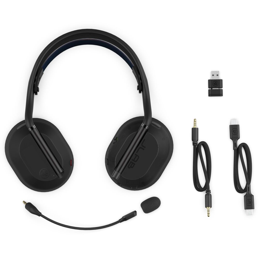 JLab Midnight Wireless Gaming Headset in Black, , large