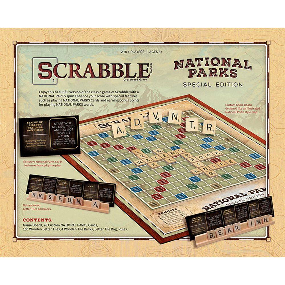 USAopoly Scrabble National Parks Board Game | Nebraska ...