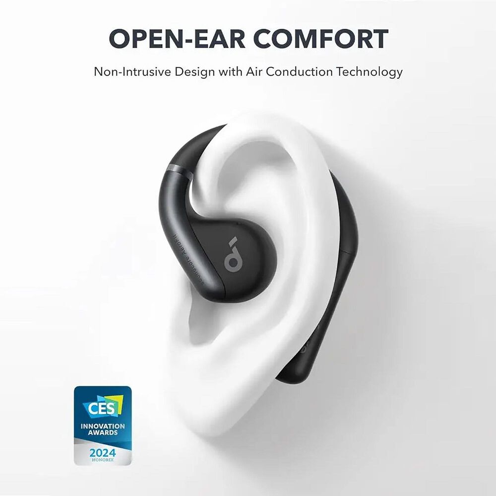 Anker Soundcore AeroFit Open-Ear Wireless Earbuds in Black, , large