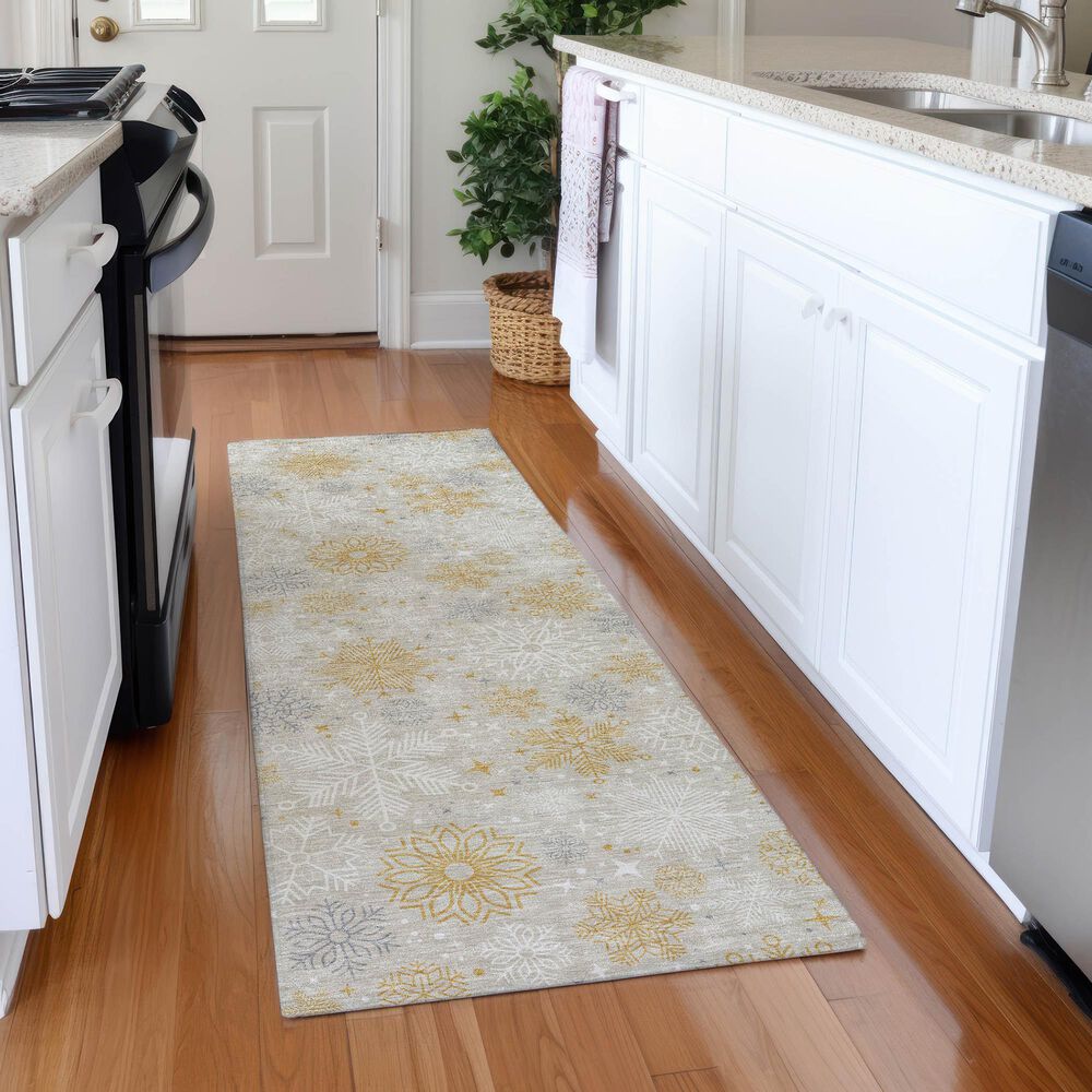 Dalyn Rug Company Wonderland WN31 2&#39;3&quot; x 7&#39;6&quot; Beige Indoor/Outdoor Runner, , large
