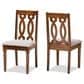 Baxton Studio Cherese Side Chair in Walnut Brown (Set of 2), , large
