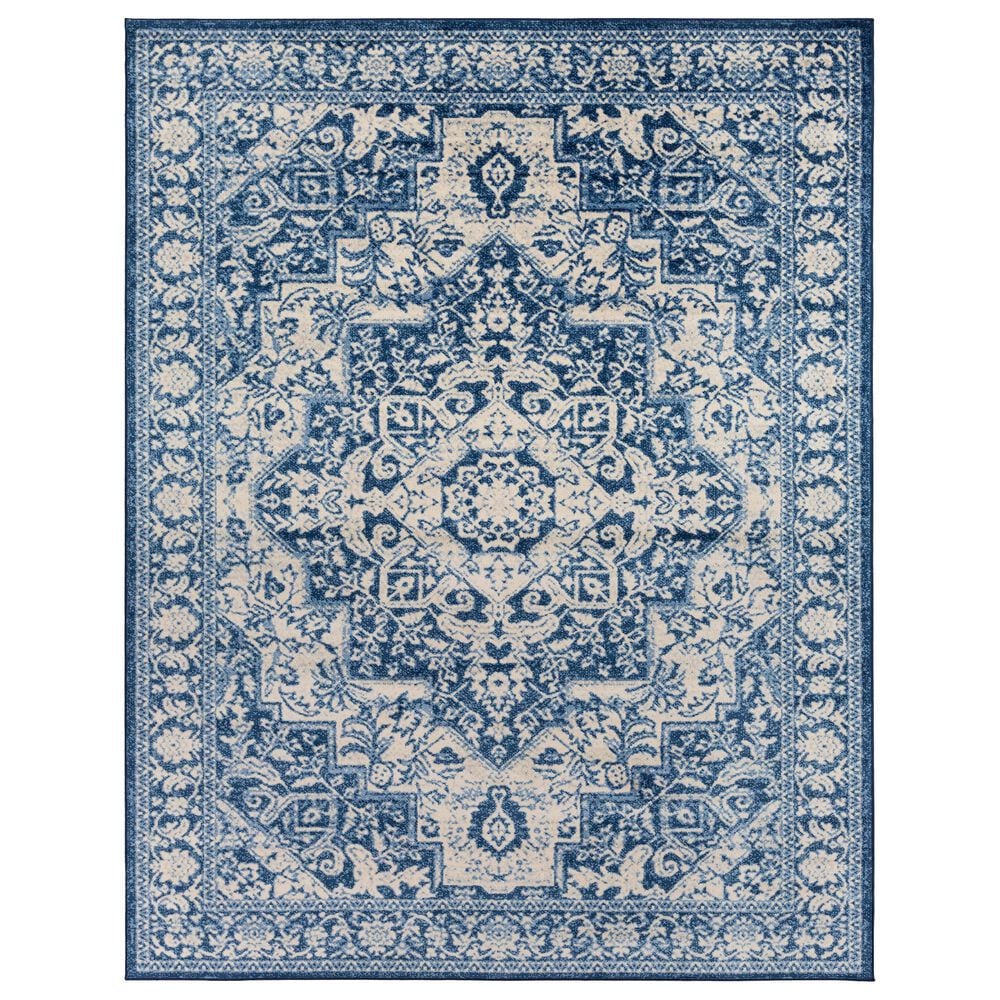 Surya Monaco MOC-2316 6'9" x 9'9" Bright Blue, Navy and Cream Area Rug, , large