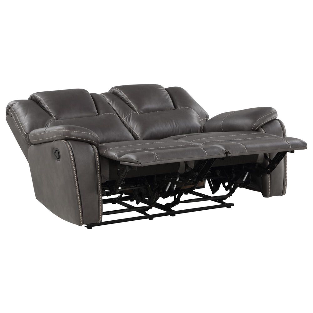 Steve Silver Katrine Manual Reclining Loveseat in Charcoal, , large