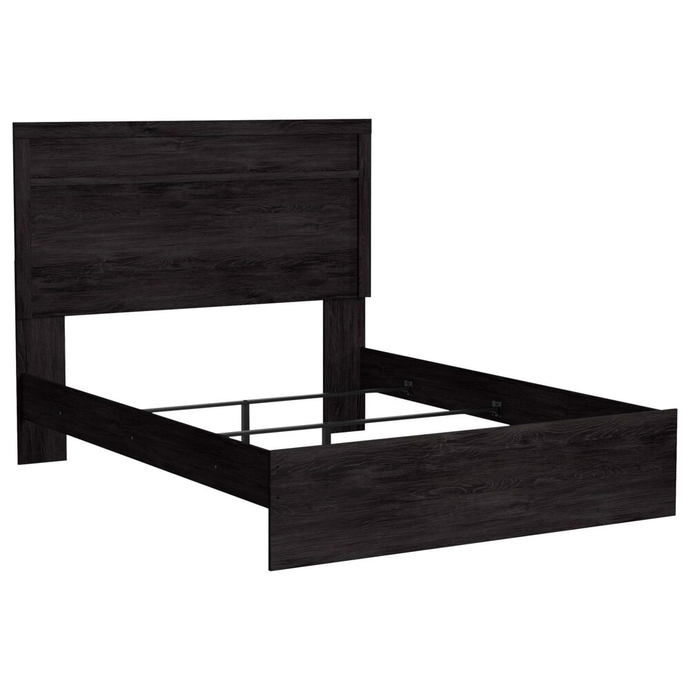 Ashley Belachime 5 Piece Queen Panel Bedroom Set in Dark Charcoal, , large