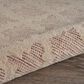 L&R Resources Sinuous Pin Dot 4" Round Ivory and Rose Area Rug, , large