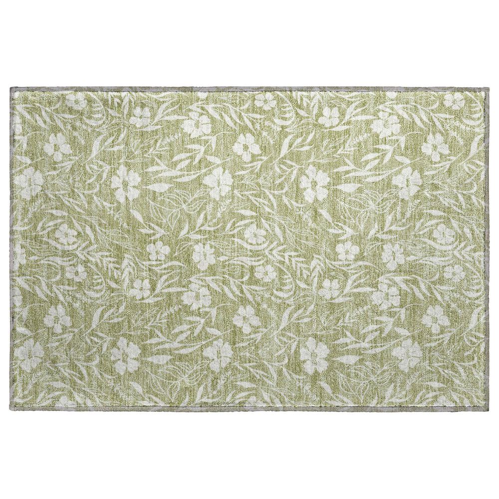 Dalyn Rug Company Soft Essentials Floral Aloe 2"6" x 3"10" Indoor/Outdoor Area Rug, , large