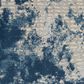 Nourison Rustic Textures RUS16 Grey and Blue 7"10" Round Area Rug, , large