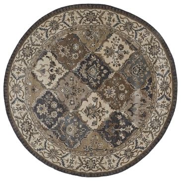 Feizy Eaton 8" Round Multicolor Area Rug, , large