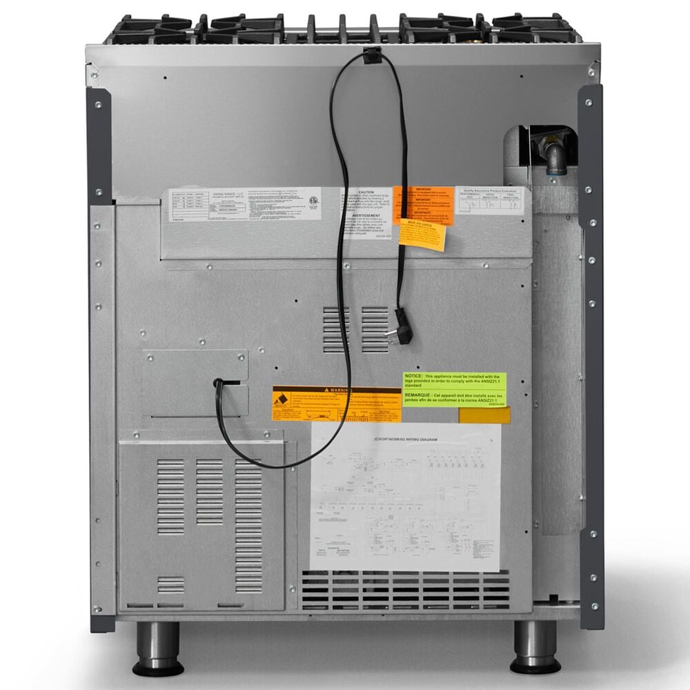 Viking Range 5 Series 30" Sealed Burner Gas Range in Cast Black, , large