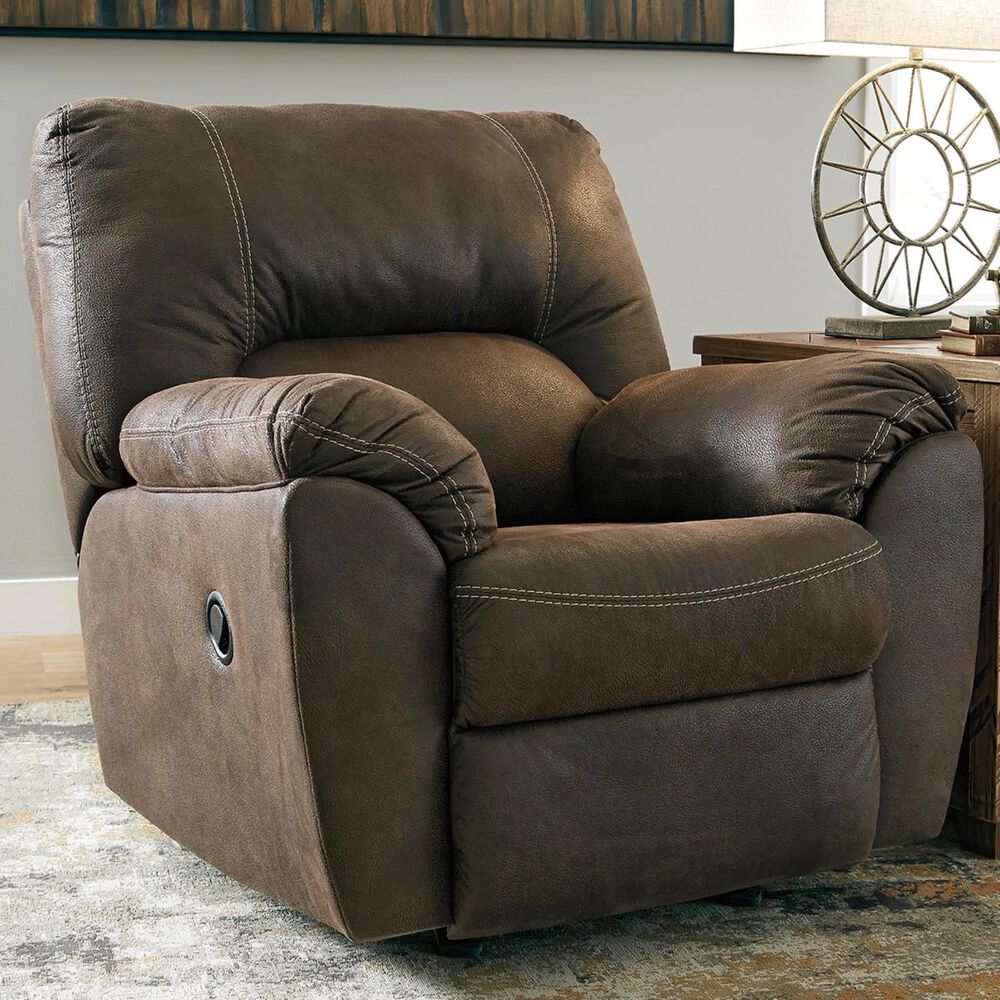 Ashley Tambo Manual Rocker Recliner in Canyon, , large