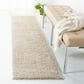 Safavieh August Shag AUG561B 2" x 8" Beige Runner, , large