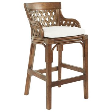 Office Star Products Plantation 30" Bar Stool in Brown Stained, , large