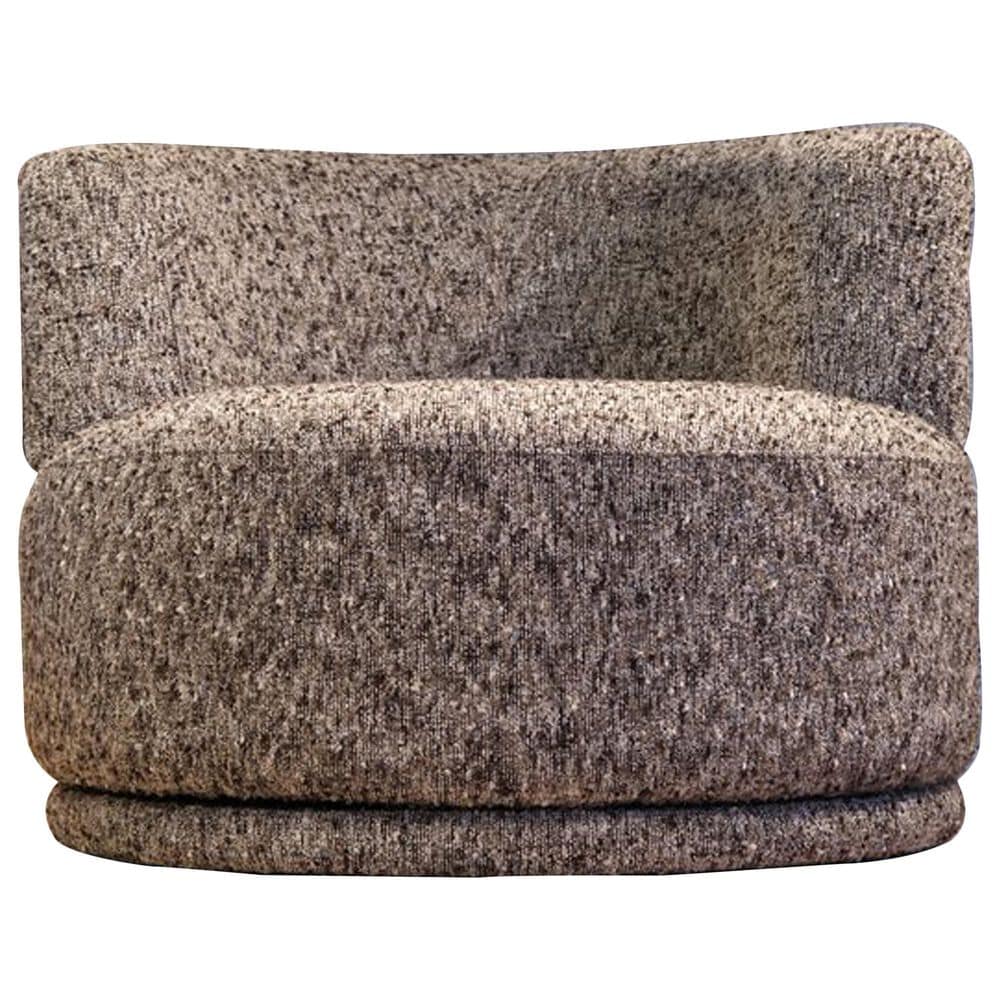 Emerald Home Furnishings Delphine Swivel Chair in Brown, , large
