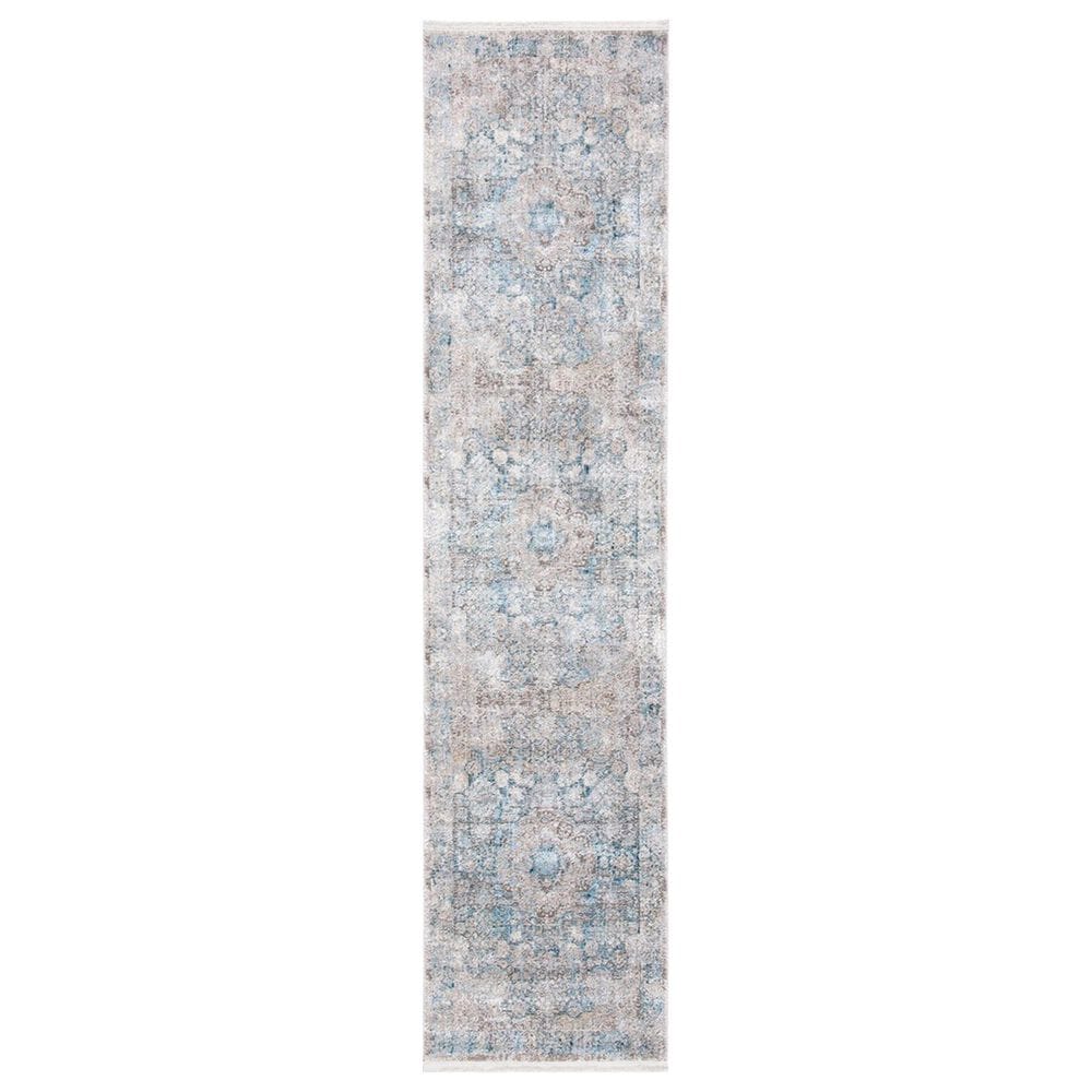 Safavieh Dream DRM410K 2" x 8" Grey and Blue Runner, , large