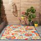 Nourison Aloha ALH17 3" x 5" Multicolor Indoor/Outdoor Area Rug, , large