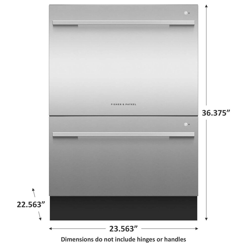 Fisher &amp; Paykel Built-In Tall Double Drawer Dishwasher in EZKleen Stainless Steel, , large