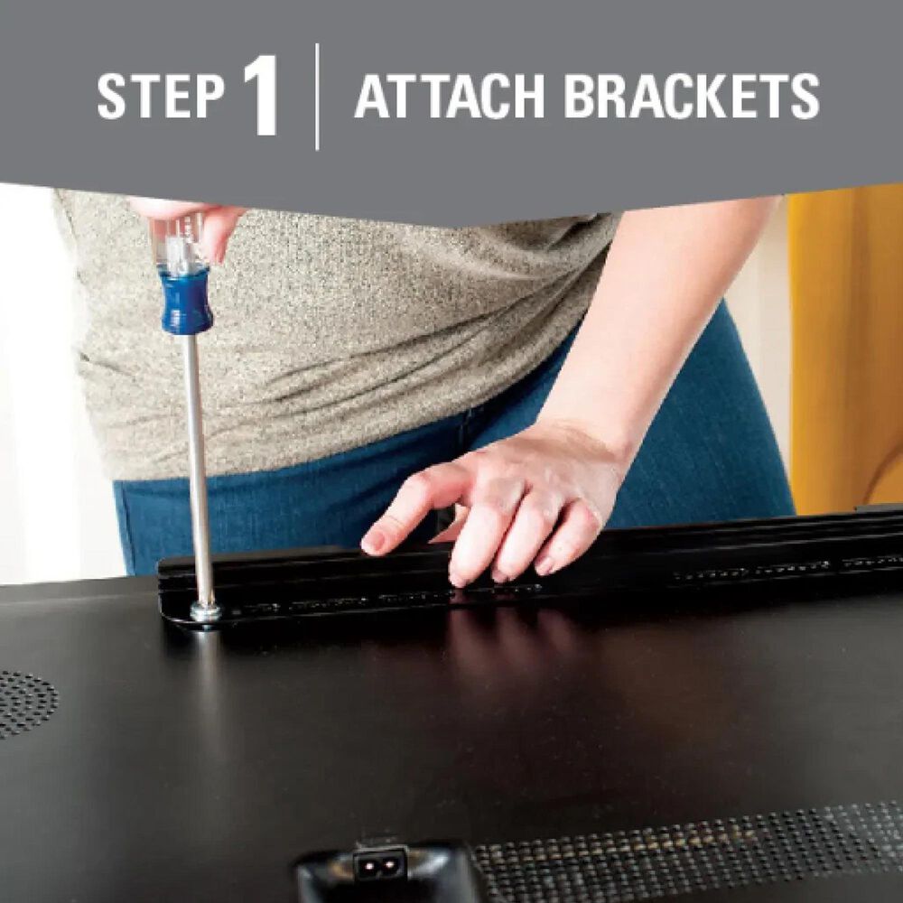 Sanus Fixed Wall Mount for 32" - 90" TVs in Black, , large