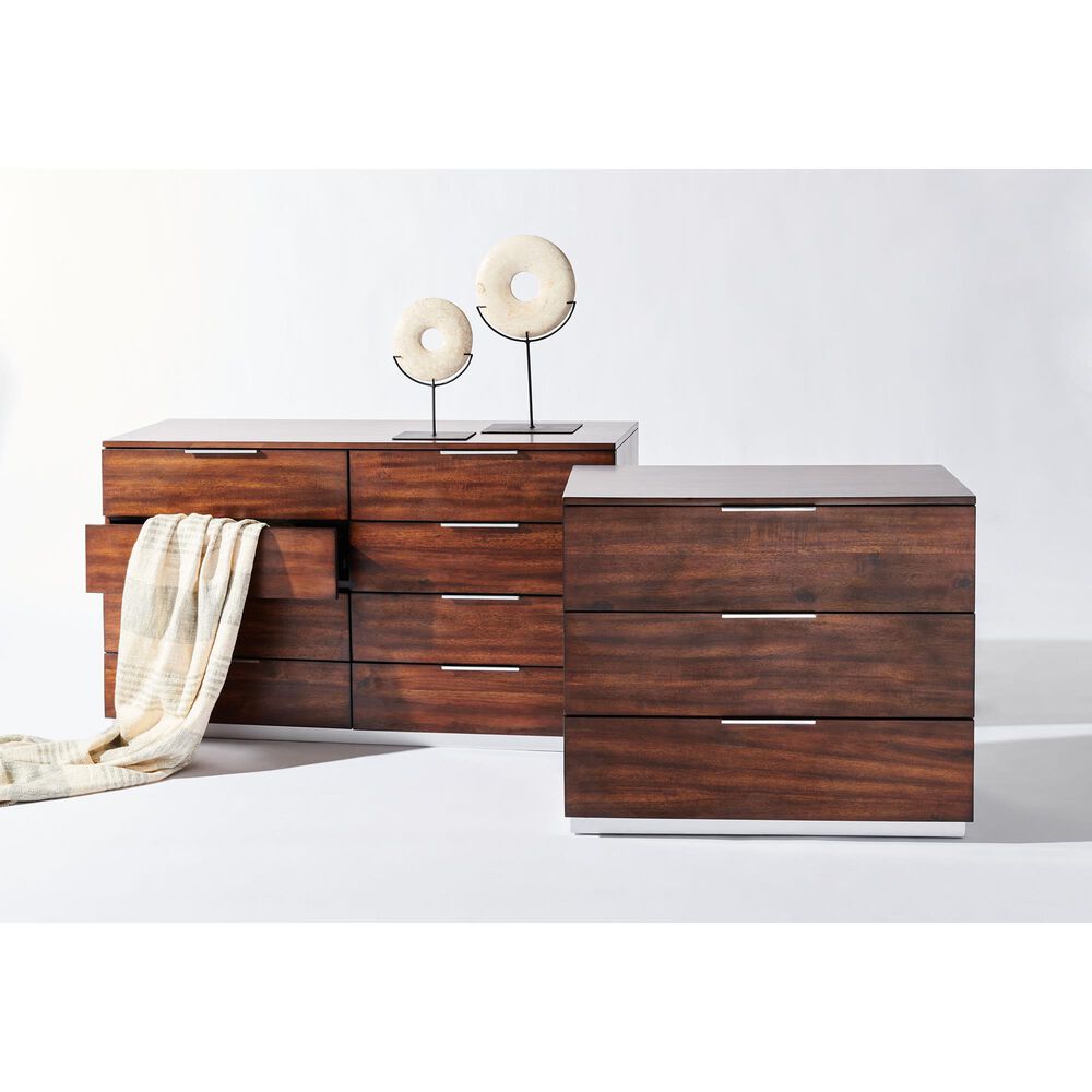 Safavieh Brylin 8 Drawer Dresser in Dark Walnut, , large