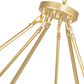 CWI Lighting Arya 45-Light Chandelier with White Shade in Satin Gold, , large