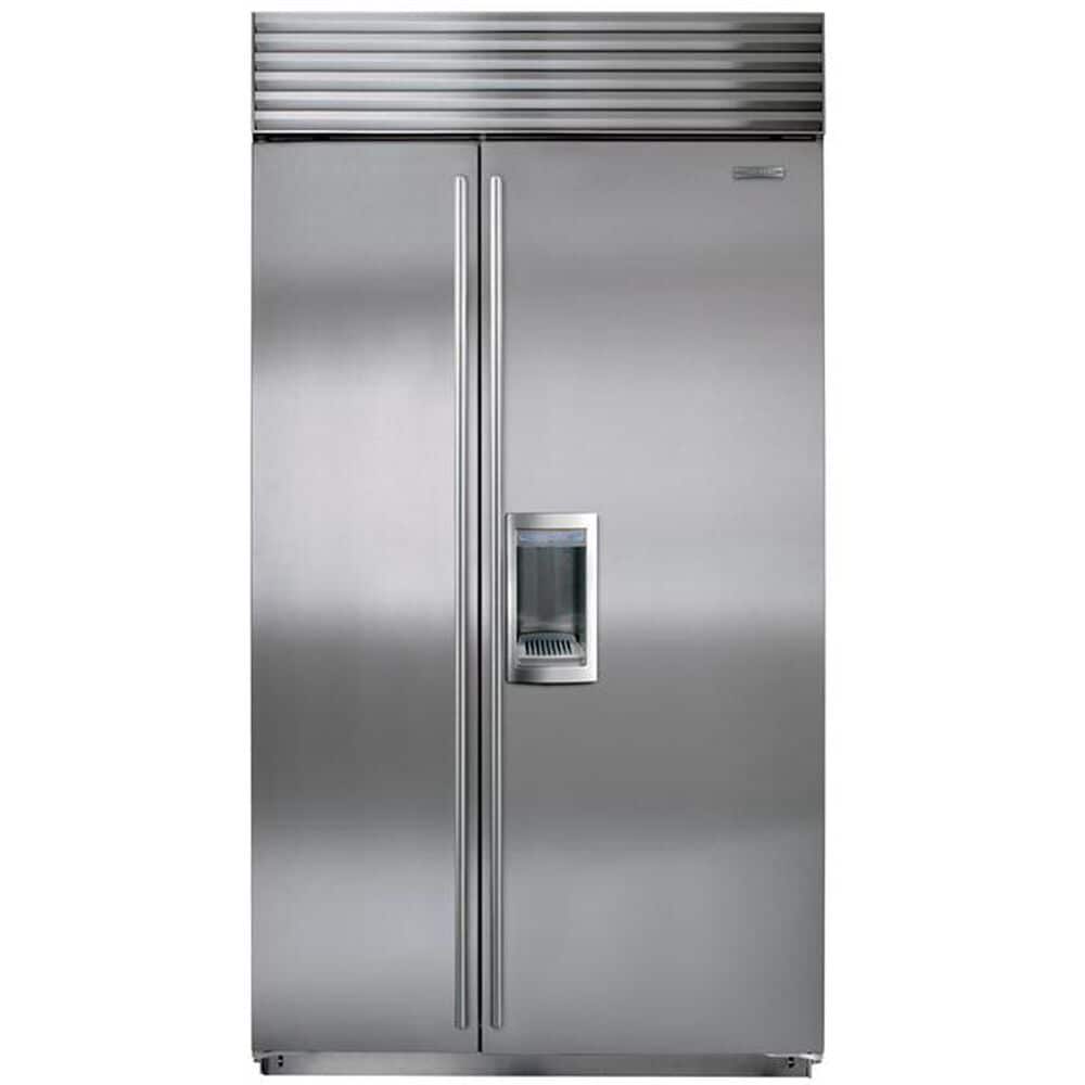 Sub Zero 42" Stainless Steel Built-In Side-By-Side Refrigerator, , large