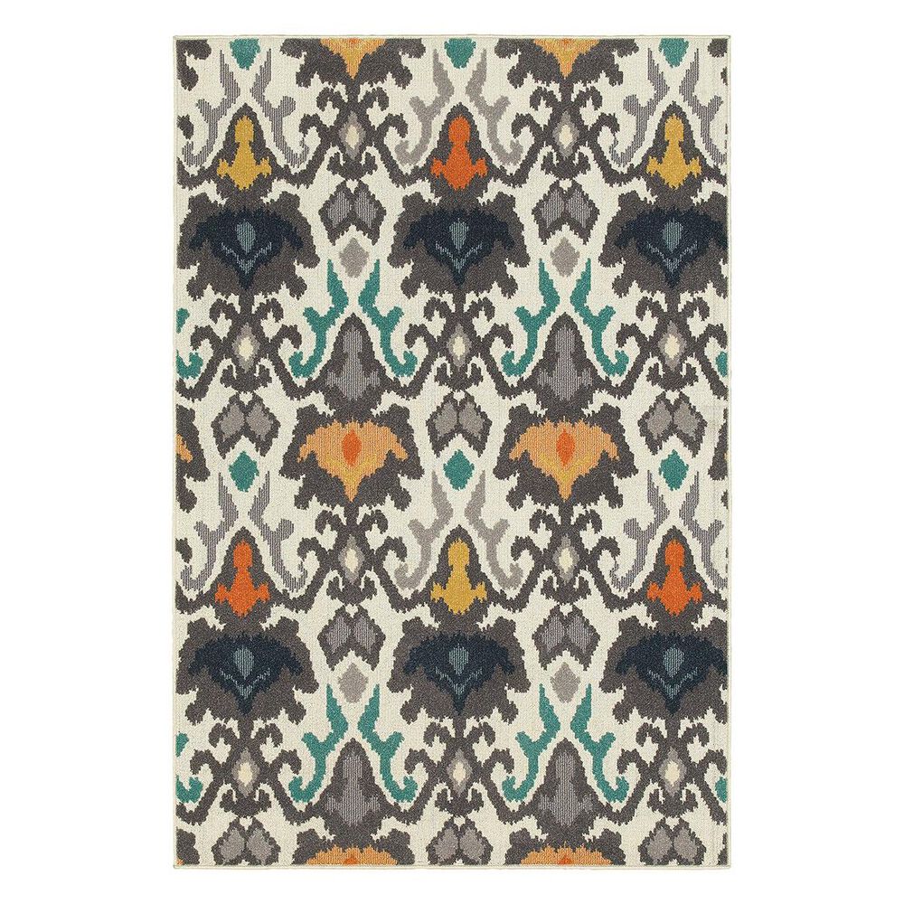Oriental Weavers Hampton 530W5 1"11" x 7"6" Ivory Runner, , large