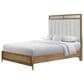 Sterling Timber Elure 5 Piece King Upholstered and Strap Panel Bedroom Set in Latte, , large