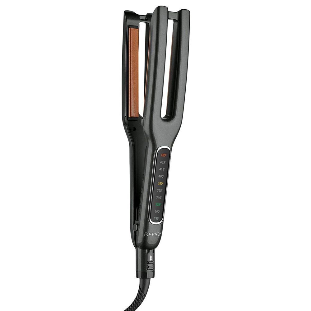 Revlon Double Straight Copper Ceramic Dual Plate Straightener in Black, , large