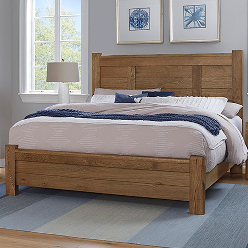 Viceray Collections Crafted Oak Queen Poster In Natural, , large