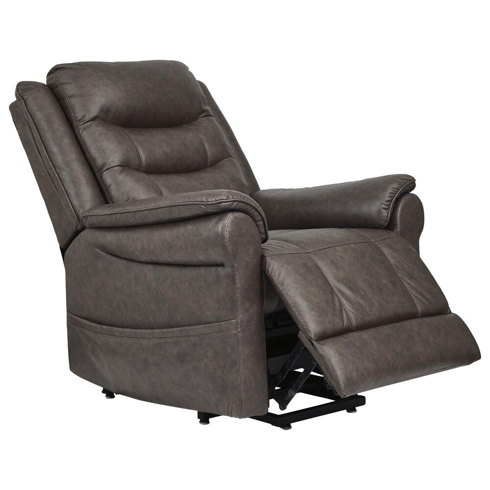 Ashley Oatman Power Lift Recliner in Umber, , large