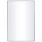 Maple and Jade 32" x 18" Wood Rectangular Wall Mirror with Thin Frame in Black, , large
