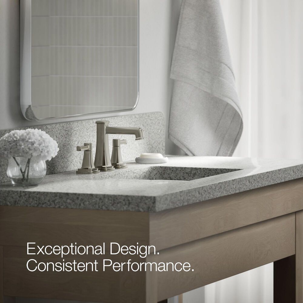 Kohler Riff Widespread Bathroom Sink Faucet in Vibrant Polished Nickel, , large